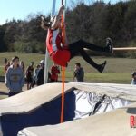 Mansfield seventh grader Natalie Allison wins the pole vault at Bonneville.