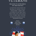 Warm the Veterans Drive, in memory of SPC. Robert Allan Pierce.