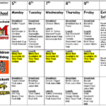 Resident Press School Lunch Menu 2nd Week Oct