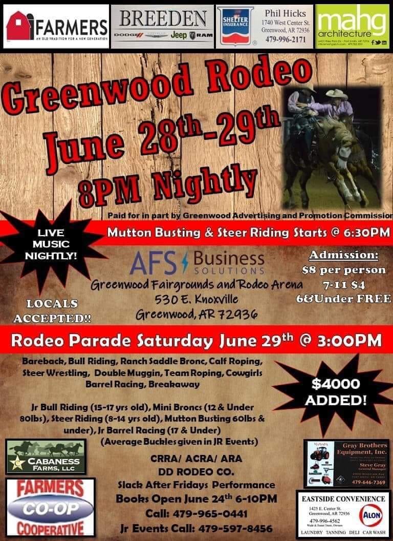 Familyfun Rodeo coming to Greenwood Resident News Network