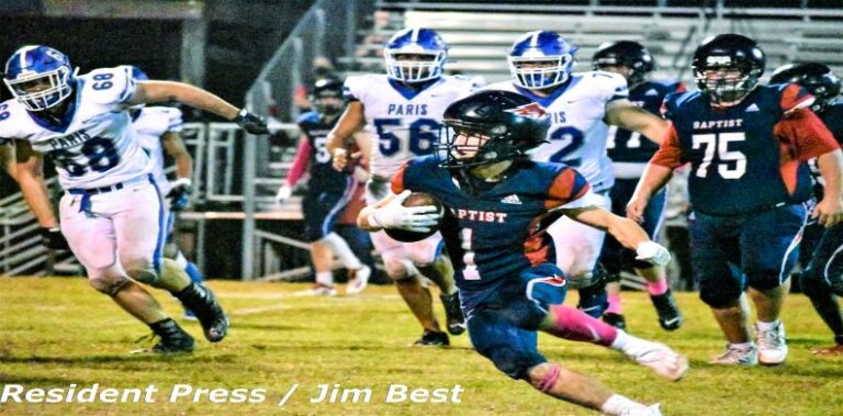 Paris Hosts Little Rock Baptist Friday in Annual Homecoming Game