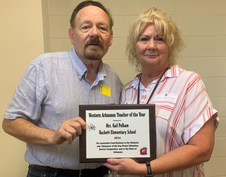 Hackett Teacher named Western Arkansas Teacher of the Year