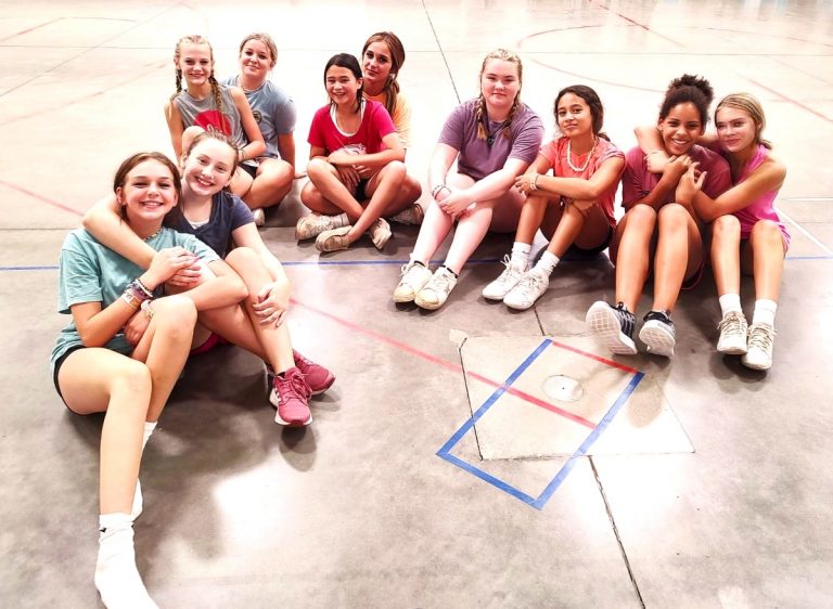 County Line Junior High Cheerleaders Conduct First Practice of the Upcoming Season