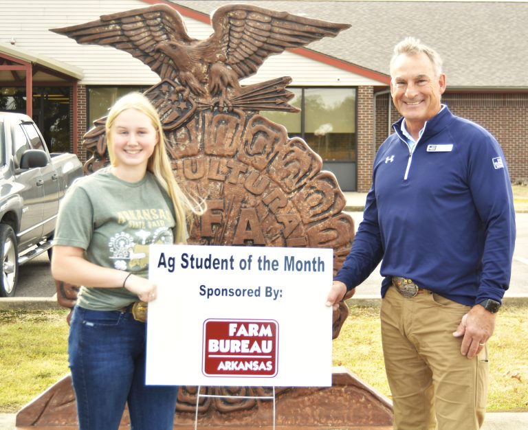 Paris High School’s Emma Davis Named “Ag Student of the Month” by Farm Bureau
