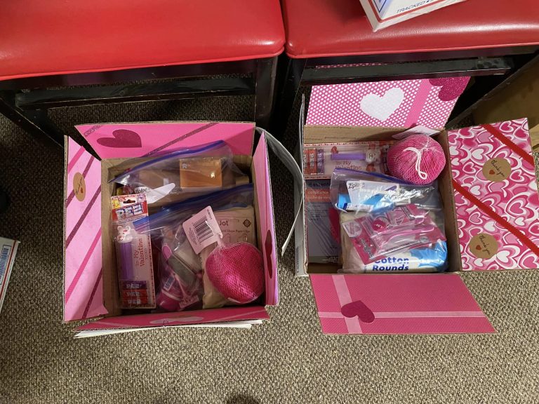 Auxiliary Sponsors “Hero Care Packages”