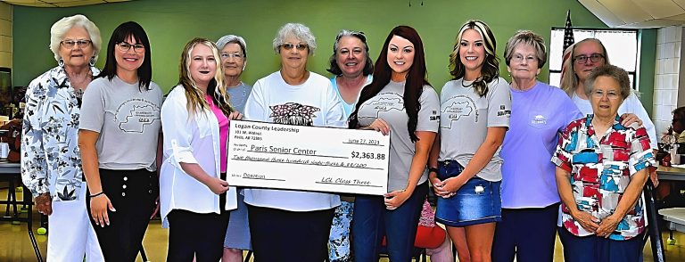 Paris’ Leadership Logan County Program Makes Donation to Paris Senior Activity Center
