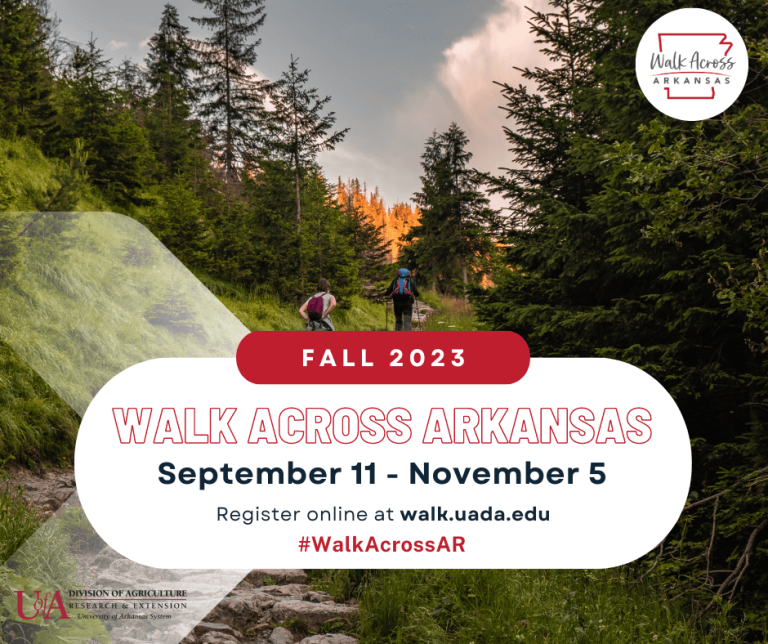 Registration opens Aug. 28 for Walk Across Arkansas Fall 2023