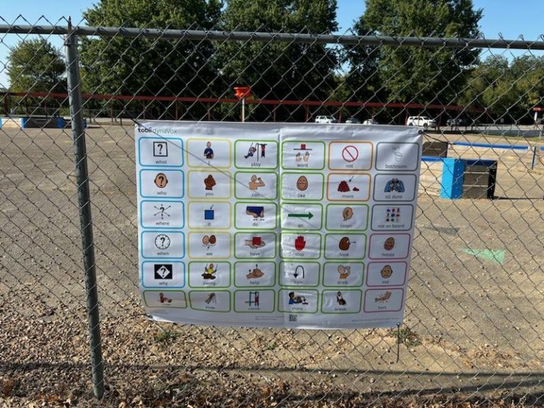Westwood Elementary Installs PECS Banners on Playgrounds