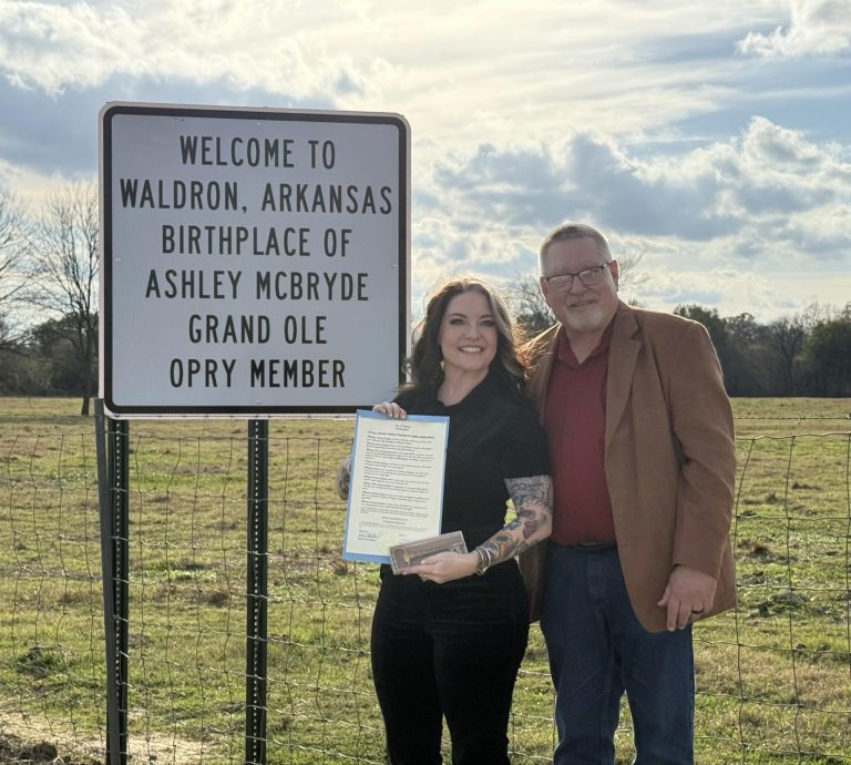 Sign Dedication Honors Waldron’s McBryde