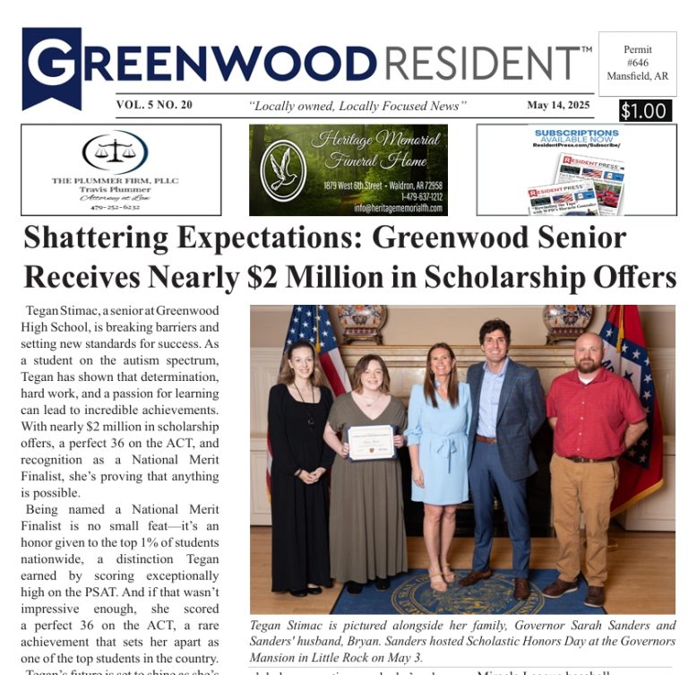 Greenwood Resident 5/14/25 Vol. 5 No. 20