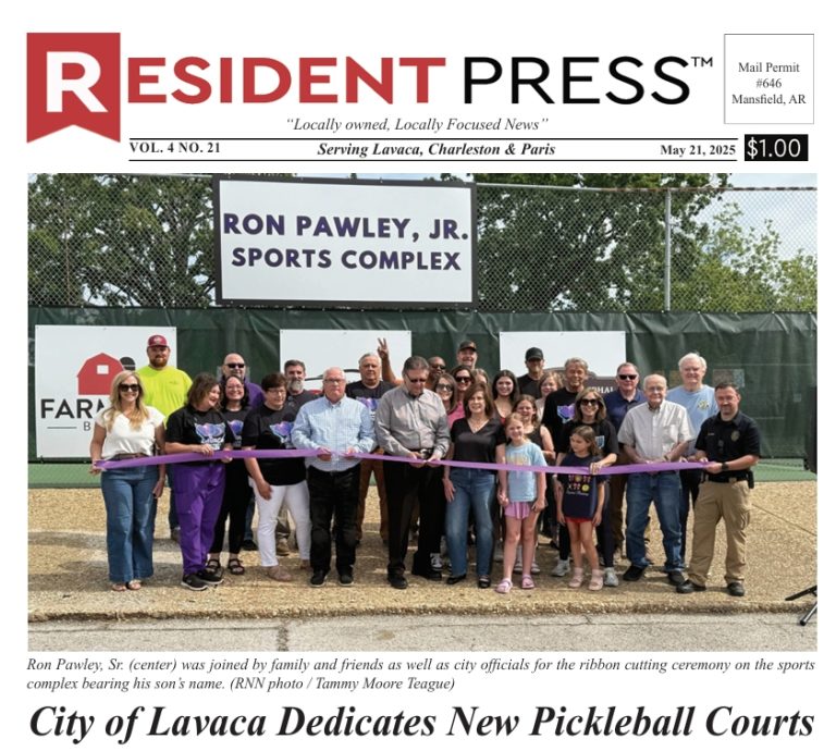 Resident Press (Lavaca, Charleston, Paris edition) 5/21/25 Vol. 4 No. 21