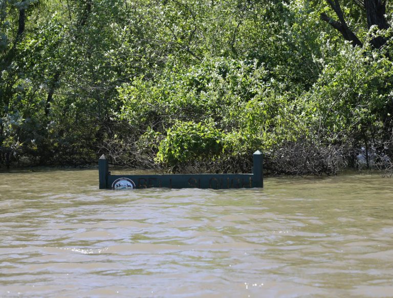 Navigate with care in high water 