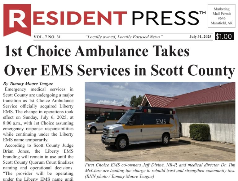 Resident Press (Scott & So. Sebastian County edition) 7/30/25 Vol. 7 No. 31