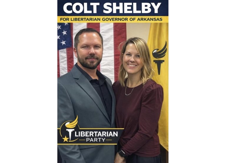 Libertarian Nominee Colt Shelby Announces Bid for Governor