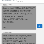 Cole Message 1